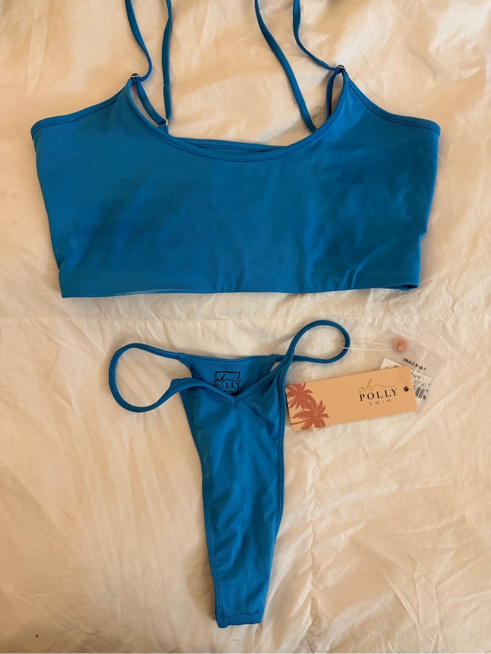 Oh Polly Blue Two-Piece Swim Bikini Set